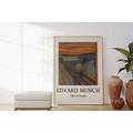 Edvard Munch Poster - Der Schrei - Hochwertiges Poster als Edvard Munch Druck - Klassische Ausstellungskunst - Munch Kunst für Ihr Zuhause
