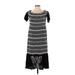Rachel Zoe Casual Dress - Midi: Black Print Dresses - Women's Size Medium