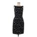 Vivienne Tam Casual Dress - Sheath: Black Jacquard Dresses - Women's Size 6