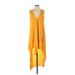 BCBGMAXAZRIA Casual Dress - Popover: Yellow Dresses - Women's Size X-Small