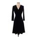 Brooks Brothers Casual Dress - Wrap: Black Dresses - New - Women's Size 0