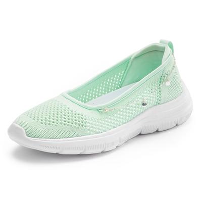 Sneaker LASCANA, Damen, Gr. 35, grün (mint), Obermaterial: 100% Textilmaterial. Decksohle: 100% Textilmaterial. Laufsohl