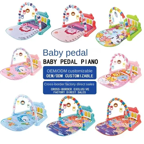 Neu verkaufendes Babys pielzeug Musik pedal Klavier 0-1 Jahre alt Neugeborenes Klavierspiel Pad