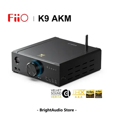 FiiO K9 AKM Hi-res HFI Desktop DAC AMP Kopfhörerverstärker Bluetooth AK4199EQ AK4499EX THX AAA LDAC PCM768 DSD512 für PC-Telefon Image
