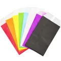 Mini multicolore tinta unita sacchetto di carta Kraft sacchetti di carta invito festa di nozze