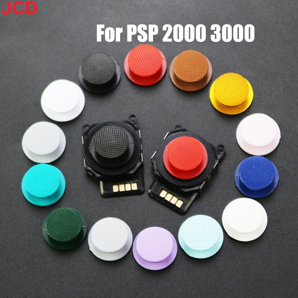 JCD 1 stücke Für PSP 1000 2000 3000 Spielkonsole 3D Analog Thumbstick Abdeckung Rocker Joystick Taste Kappe Reparatur Teil Image