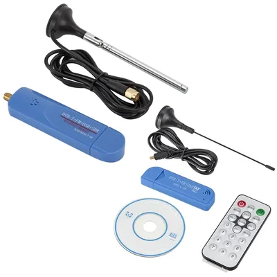 RTL-SDR rtl2832u 1ppm tcxo hf biast sma software empfänger + antennen kits Image