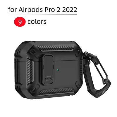 Luxus TPU PC Schalter Kopfhörer Fall Box für Apple Airpods Pro 2. Generation stoß feste Abdeckung Air Pods 3 2 1 Zubehör Schlüssel bund Image