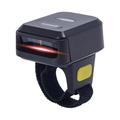 Andoer 2D Barcode Scanner Portable Finger Handheld Wearable Ring 1D 2D Bar Code Reader BT+2.4G Wireless and Wired Connection with Offline Storage Support for Windows PC Computers Supermarket Librar