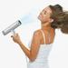 FAIOROI Mini Hair Dryer Lightweight Travel Hair Dryer For Normal And Curly Hair Including Curly Hair Styling Nozzle Hair Dryer Smart Inverter High Power Silver