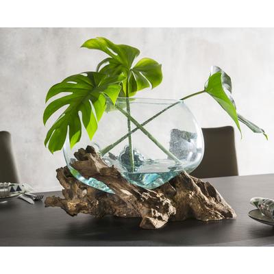 die Faktorei »Wurzel« Unikat mit mundgeblasener Glasschale 20 cm Image