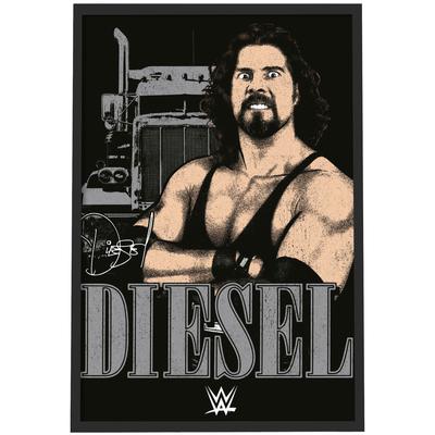 WWE Diesel Sketch Poster – gerahmt A3 Image