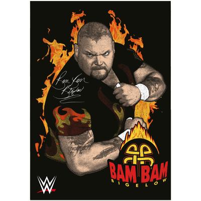 WWE Bam Bam Bigelow Flame Poster – ungerahmt A2 Image