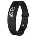 NUOLUX Smart Wristband 24 Hoursbody Temperature Monitor Temperature Measurement Wristband Fitness Bracelet with Vibration Alarm (Black)