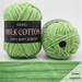 TUTUnaumb Gradient Milk Cotton Wool 50g Colorful Crochet Cotton Hand Knitting Soft DIY Knitting Great for Hand Knitting and Crochet Garments Coat Sweaters Scarf Hats Baby Clothes-Green