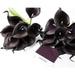10Pc Set Of Real Touch Calla Lily-Keepsake Artificial Calla Lily With Small Perfect For Making Bouquet Boutonniere Corsage.Quality Keepsake Artificial Flower (Plum)