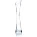 WGV Maria Bud Vase Width 2 Height 10 Clear Slant Cut Opening Gathering Concaved Glass Floral Container Centerpiece For Wedding Party Event Home Office Decor 1 Piece