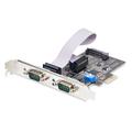 StarTech.com 2-Port Serial PCIe Card, Dual-Port PCI Express to RS232/R