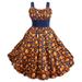 Disney Dresses | Disney Dress Shop Orange Bird Dress And Earrings | Color: Blue/Orange | Size: Xs