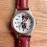 Disney Accessories | Disney Minnie Mouse Moving Arms Ladies Fashion Watch New Battery | Color: Red/Silver | Size: Os