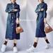 Zara Dresses | Last 1 Zara Denim Belted Dress | Color: Blue | Size: M