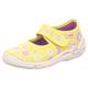 Hausschuh SUPERFIT "BELINDA WMS: mittel" Gr. 34, bunt (gelb blüten) Kinder Schuhe Hausschuhe