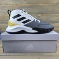 Adidas Shoes | Adidas Own The Game Men's Basketball Shoes White Core Black Gold Metallic | Color: Black/Gold/White | Size: Various