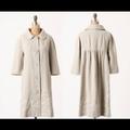 Anthropologie Jackets & Coats | Anthropologie Elevenses Embroided Linen Coat 8 | Color: White | Size: 8