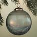 Anthropologie Holiday | Anthropologie Textured Base Glass Globe Ornament, New! | Color: Blue/Gray | Size: Os