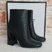 Nine West Shoes | New Nine West Jilene Leather Booties | Color: Black | Size: 9
