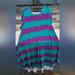 Lularoe Dresses | Lularoe Carly Size Large | Color: Green/Purple | Size: L