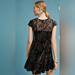 Anthropologie Dresses | Anthro Nwt Crushed Velvet Dress | Color: Black | Size: L