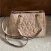 Michael Kors Bags | Michael Kors Leather Susannah Medium Ns Tote Crossbody Bag | Color: Cream | Size: Os