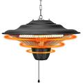 VVHUDA Patio heaters Outdoor Heater Outdoor Hanging Ceiling Heater,Electric Infrared Patio Heaters 1500W Adjustable 3 Power Levels for Courtyard Garage Garden Balcony Patio Heater small gift