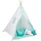 BABYMAM Teepee Wigwam Tent Play House Kids Children Baby With Three Pillows Floor Mat Cotton Star Dust