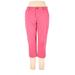 Croft & Barrow Khaki Pant: Pink Solid Bottoms - Women's Size 12