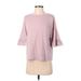 LC Lauren Conrad Short Sleeve Top Pink Crew Neck Tops - Women's Size Small