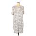 Lucky Brand Casual Dress - Shift: Gray Camo Dresses - Women's Size Medium