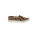 Keds Sneakers: Slip-on Platform Casual Tan Leopard Print Shoes - Women's Size 7 1/2 - Almond Toe