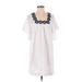 Madewell Casual Dress - Shift: White Stripes Dresses - Women's Size X-Small