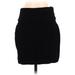 Eileen Fisher Casual Pencil Skirt Knee Length: Black Solid Bottoms - Women's Size Small Petite
