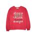 Wound Up Pullover Sweater: Red Graphic Tops - Kids Girl's Size 11