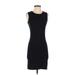 Minnie Rose Casual Dress - Bodycon: Black Solid Dresses - New - Women's Size X-Small