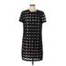 Kate Spade New York Casual Dress - Shift Crew Neck Short sleeves: Black Print Dresses - Women's Size 6