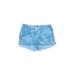 Old Navy Shorts: Blue Print Bottoms - Kids Girl's Size 6 - Medium Wash