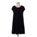 Karen Kane Casual Dress - Mini Scoop Neck Short sleeves: Black Solid Dresses - New - Women's Size Small