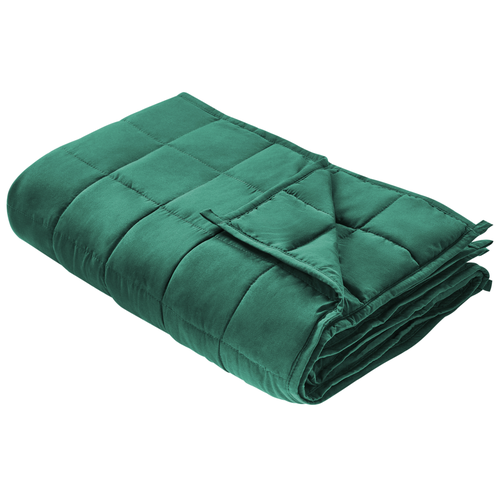 Gewichtsdecke Smaragdgrün Stoffbezug 150 x 200 cm mit Glasperlen Deckengewicht 9 kg Kleine Kammern Modern zum Schlafen bei 90 kg Körpergewicht