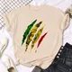 T-shirt femme Reggae Rasta humoristique estival harajuku 600