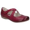 Riemchenballerina JOSEF SEIBEL "Fiona 72", Damen, Gr. 41, lila (beerenfarben), Leder, elegant, Schuhe, Spangenschuh, Halbschuh, Festtagsschuh mit Klettverschluss