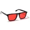 Robert Downey Sonnenbrille, rote Gläser-Sonnenbrille, Iron Man-Sonnenbrille, Retro-Quadrat-Sonnenbrille für Herren, Vintage-polarisierte Sonnenbrille